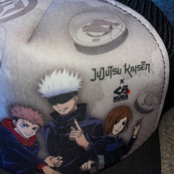RARE Jujutsu Kaisen X Kura Sushi Limited Edition Promo Snapback Trucker Cap Hat - Picture 6 of 7